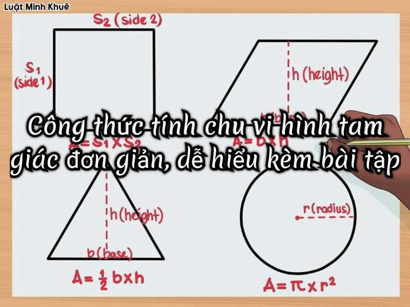 Hinh tam giac co ban voi cac canh a b c duoc danh dau, minh hoa tinh chu vi